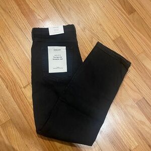 Everlane Women's High-Key Stovepipe Jean in Washed Black, Size 30, Cotton